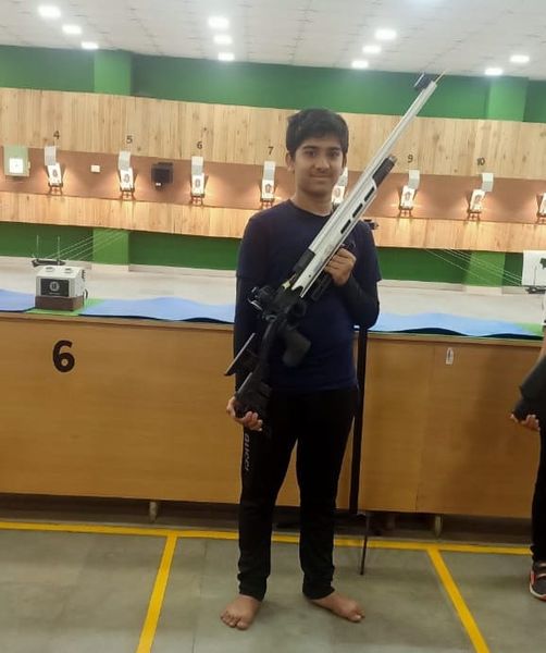 DSO shooting competition under 17 boys, Shahu Babar from Omkar English medium sc…